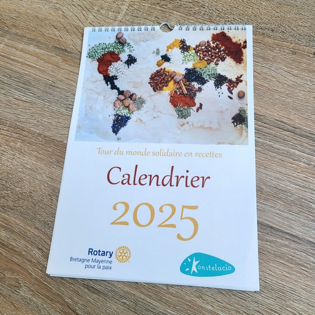 Calendrier 2025 par Konstelacio et Rotary Club Bretagne-Mayenne